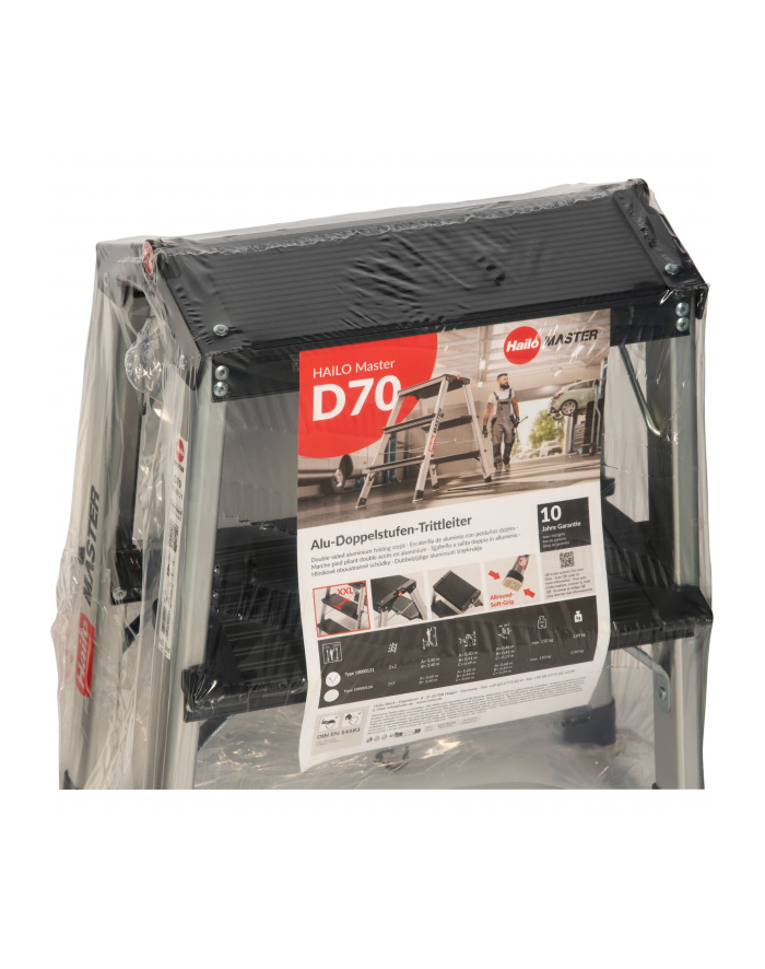 Hailo Master D70 2 x 2 Step Folding Stool główny