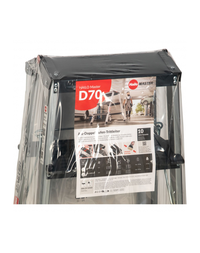 Hailo Master D70 2-3 Steps Double-Sided Folding Ladder główny