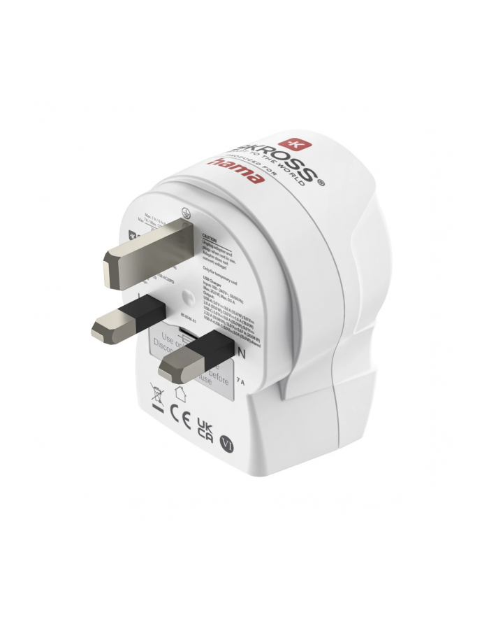 Hama Reiseadapter,  EU to UK USB-C (PD), 20 W główny