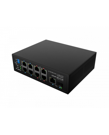 lanberg Przełącznik Light ILFE-8P-1GE-1S-120 Light Industrial POE 4XBT 4XAT  SFP+ ETH DIN FAST Ethernet nr 2