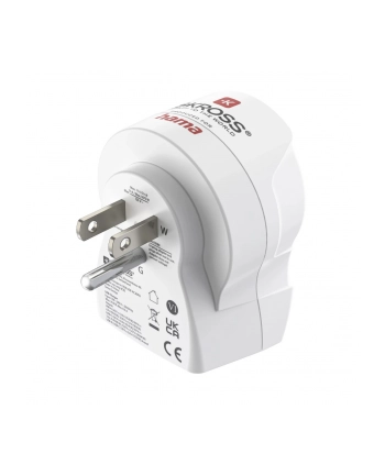 Hama Reiseadapter,  EU to US , USB-C (PD), 20 W