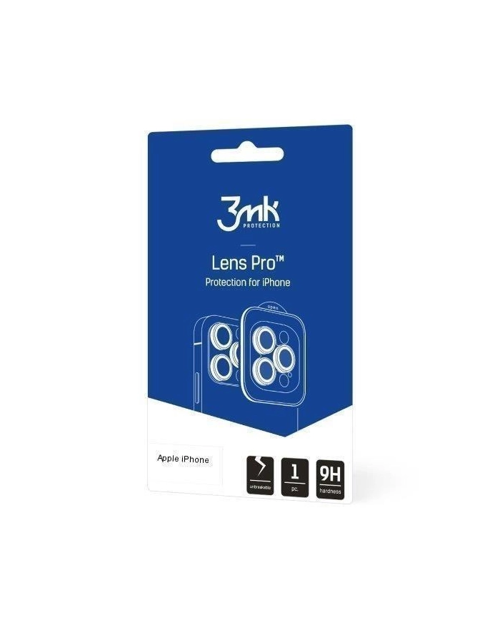 3MK Szkło na obiektyw aparatu Lens Pczerwonyection Pro Black do Samsung Galaxy S25 Ultra główny
