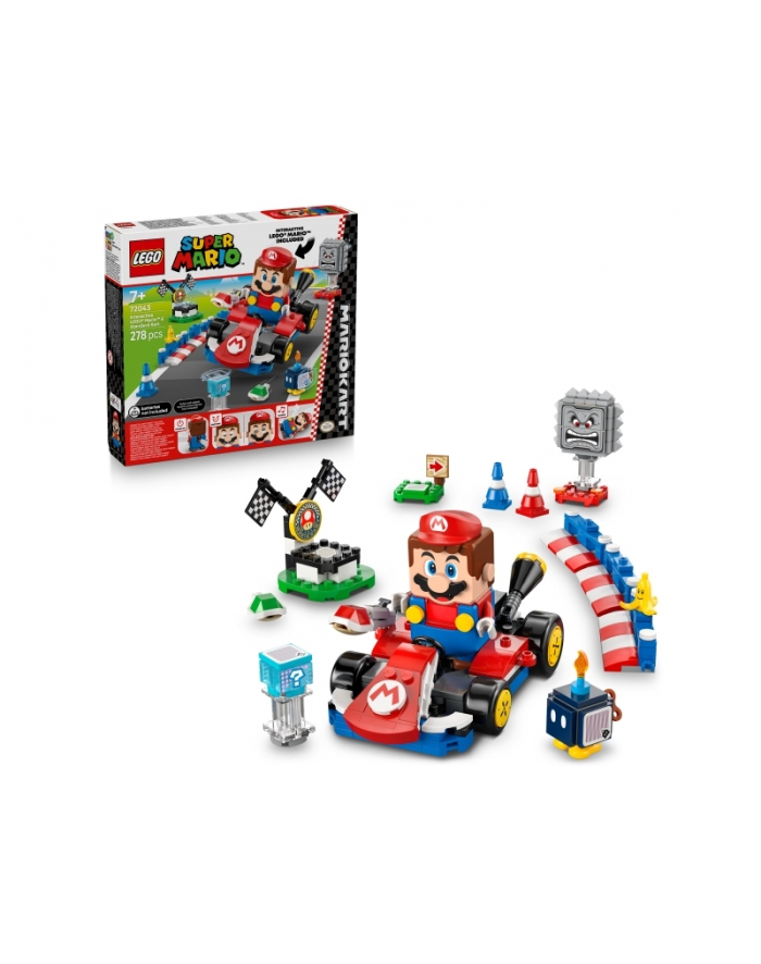LEGO Super Mario 72043 - Mario Kart: Interaktywna figurka LEGO Mario i Standard Kart główny