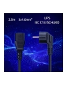 qoltec Kabel zasilający | wtyczka kątowa SCHUKO CEE 7/7 (E/F) | IEC C13 | 3x1.0mm2 | Czysta miedź Cu | 2.5m - nr 2