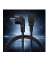 qoltec Kabel zasilający | wtyczka kątowa SCHUKO CEE 7/7 (E/F) | IEC C13 | 3x1.0mm2 | Czysta miedź Cu | 2.5m - nr 3