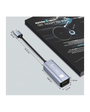 Techly IDATA USB-ETGIGA-AA stacja dokująca Przewodowa USB 3.2 Gen 1