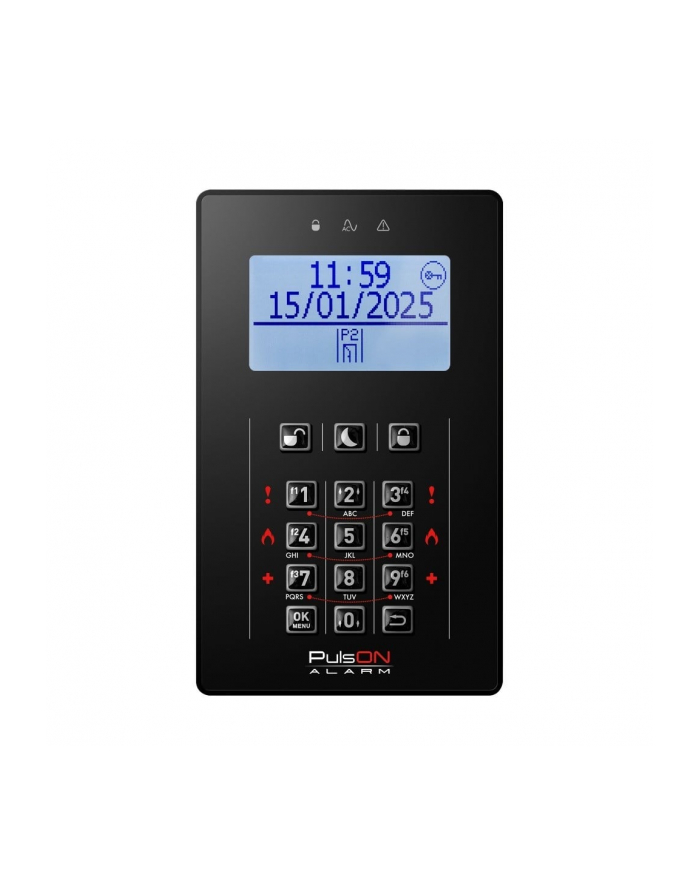 Pulson Alarm Klawiatura Do Centrali Alarmowej Pulson-Lcd/C-Bl (PULSONLCDCBL11385) główny