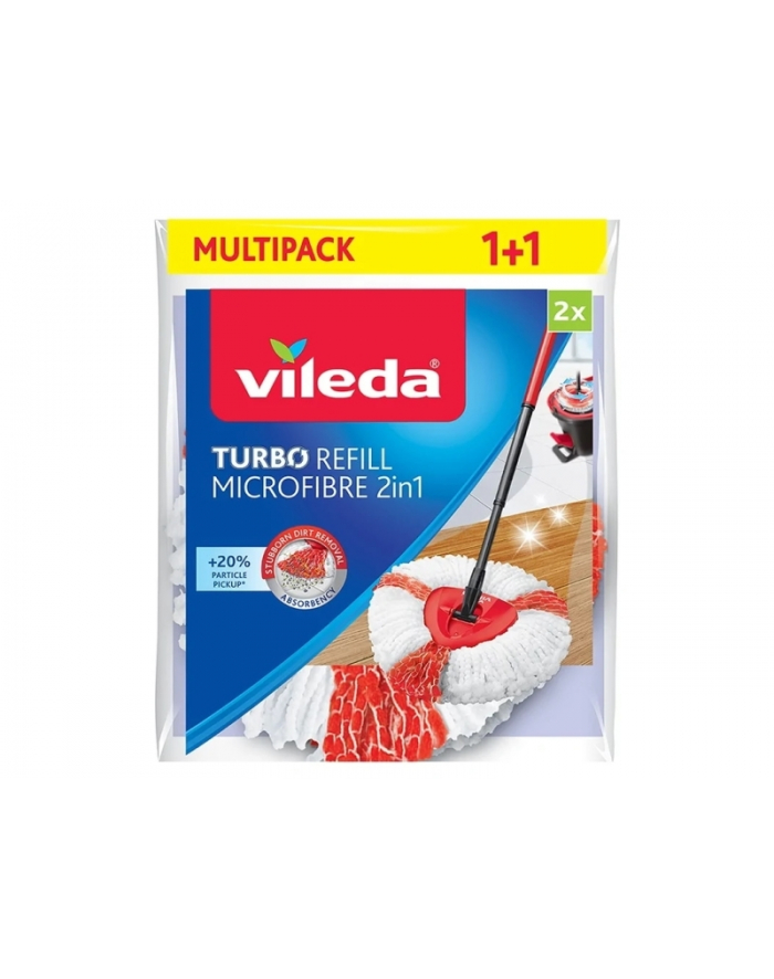 vileda Wkład do mopa obczerwonyowego TURBO 2w1 2 sztuki główny