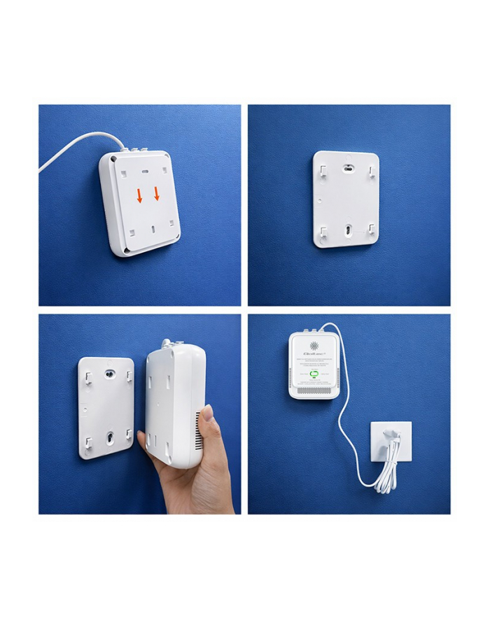 qoltec Czujnik wycieku gazu ziemnego i tlenku węgla (czadu) | Tuya | Wi-Fi | alarm 85dB | LED główny