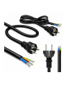 qoltec Kabel zasilający SCHUKO CEE 7/7 (E/F) | miedź Cu | odizolowany lutowany | 3x1.0mm2 | 1.8m - nr 6