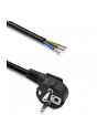 qoltec Kabel zasilający | wtyczka kątowa SCHUKO CEE 7/7 (E/F) | miedź Cu| odizolowany lutowany | 3x1.0mm2 | 1.8m - nr 1