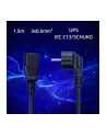 qoltec Kabel zasilający | wtyczka kątowa SCHUKO CEE 7/7 (E/F) | IEC C13 | 3x0.5mm2 | czysta miedź | 1.5m - nr 2