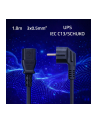 qoltec Kabel zasilający | wtyczka kątowa SCHUKO CEE 7/7 (E/F) |  IEC C133x0.5mm2 | czysta miedź Cu | 1.8m - nr 2