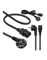 qoltec Kabel zasilający | wtyczka kątowa SCHUKO CEE 7/7 (E/F) | IEC C13 | 3x0.75mm2 | czysta miedź Cu | 1.8m - nr 7