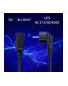 qoltec Kabel zasilający | wtyczka kątowa SCHUKO CEE 7/7 (E/F) | IEC C13 | 3x1.0mm2 | Czysta miedź CU | 2m - nr 2