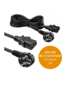 qoltec Kabel zasilający | wtyczka kątowa SCHUKO CEE 7/7 (E/F) | IEC C13 | 3x1.0mm2 | Czysta miedź Cu | 3m - nr 4