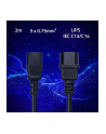 qoltec Kabel zasilający IEC C13 | C14 | 3x0.75mm2 | Czysta miedź Cu | 2m - nr 2