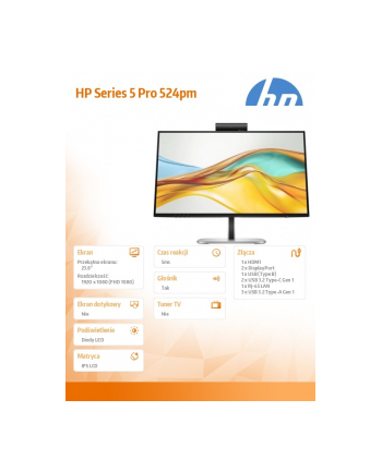 hp inc. Monitor S5 Pro 524pm FHD 9E0G9UT#ABB