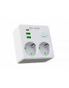 blow Rozgałęźnik R-20 PR 2-GNIAZDA + 2USB + USB-C biały - nr 1