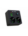 blow Rozgałęźnik R-20 PR 2-GNIAZDA + 2USB + USB-C czarny - nr 1