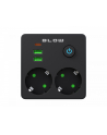 blow Rozgałęźnik R-20 PR 2-GNIAZDA + 2USB + USB-C czarny - nr 2