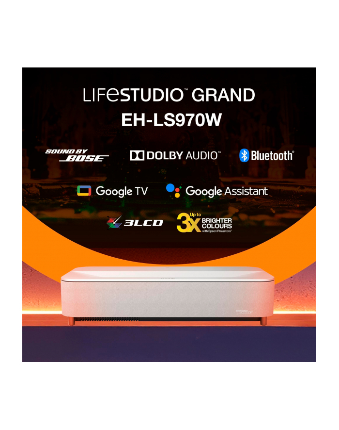 epson Projektor EH-LS970W LASER 4K/4000L/5m:1/WiFi6E/AI biały główny