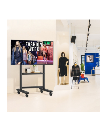 Techly Stojak Mobilny Tv 60-86” Do 68Kg Regulowany Półka Av (TLY_620904)