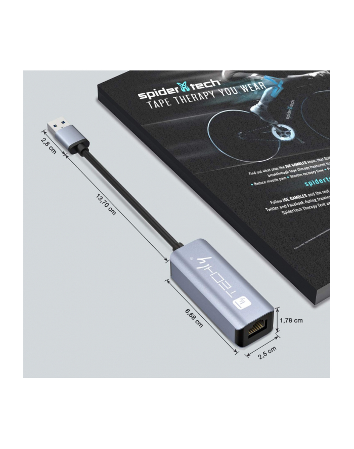 Techly IDATA USB-ETGIGA-AA stacja dokująca Przewodowa USB 3.2 Gen 1 główny
