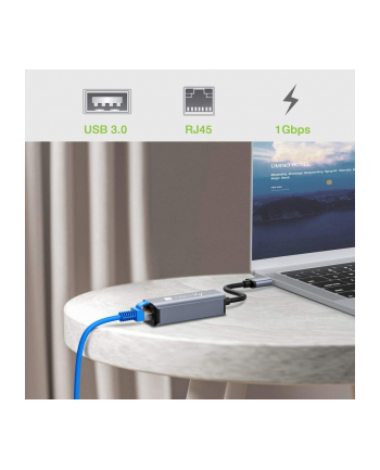Techly IDATA USB-ETGIGA-AA stacja dokująca Przewodowa USB 3.2 Gen 1