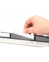 Digitus Modular Galvanized Patch Panel, shielded, 24-port blank, 1U, Rack Mount, transp. label field, Silver - nr 17