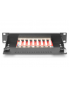 Digitus Panel krosowy Cat 6A ekranowany czarny 8 portów - nr 1