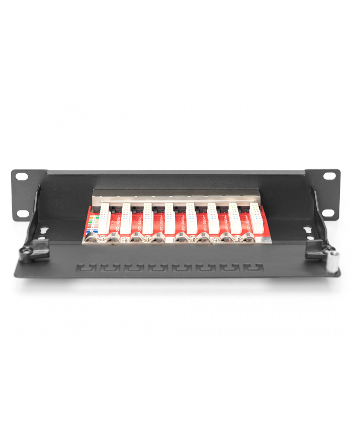 Digitus Panel krosowy Cat 6A ekranowany czarny 8 portów główny