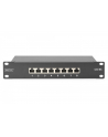 Digitus Panel krosowy Cat 6A ekranowany czarny 8 portów - nr 6