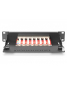 Digitus Panel krosowy Cat 6A ekranowany czarny 8 portów - nr 8