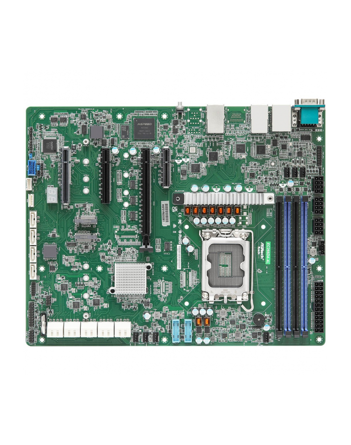 ASRock EC266D4-4L, 1xSKT LGA 1700, Intel E-2400, C266, SATA, 2xM.2, 4xGbE, IPMI główny