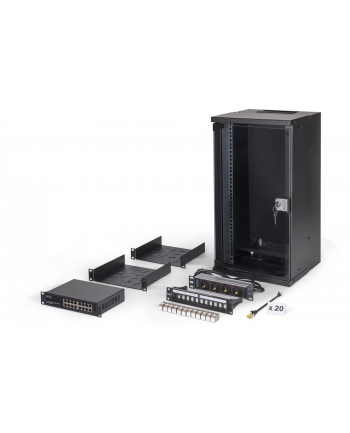 Digitus Netzwerk-Set 254 mm (10'') - 12HE, 315x300 mm (BxT)sw (DN49105SET) nr 2