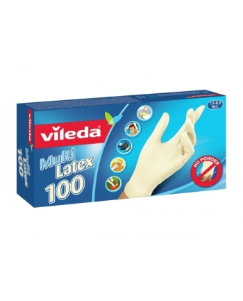 Rękawice lateksowe Vileda Natural Latex M/L 100 szt