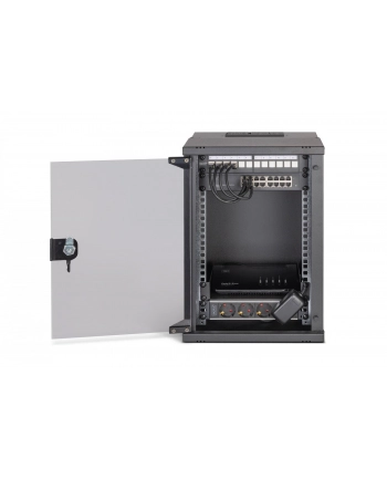 Digitus Pakiet sieciowy 10'' szafa 9U i sprzęt wersja bl SOHO Pro bez montażu (DN49103SET)