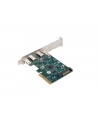 lanberg Karta sieciowa PCI EXPRESS X1 -> 2X USB-C 3.2 GEN 2X1 led low profile - nr 9