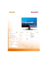sharp Monitor biznesowy MultiSync DD-EA241W 24 cale Czarny - nr 8