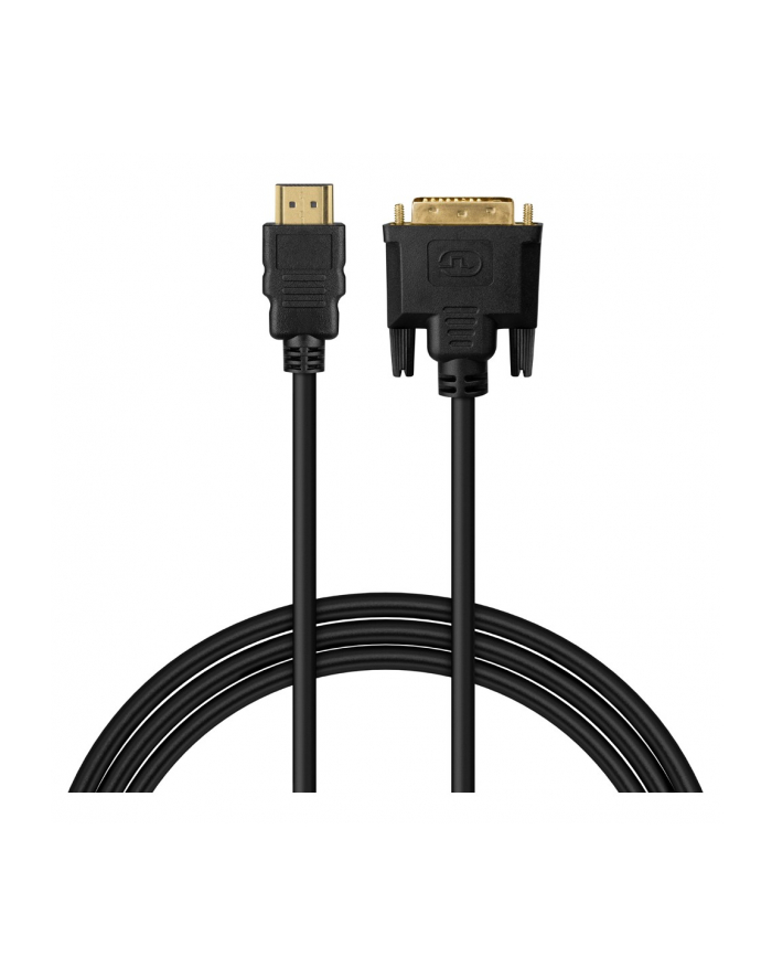 savio Kabel HDMI CL-212 19pin męski - DVI 18+1 męski 1,8m główny