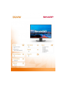 sharp Monitor biznesowy MultiSync DD-EA241W 24 cale Czarny - nr 8