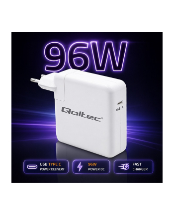 qoltec Ładowarka 96W | USB-C 3.0 | 5-20V | 3-4.8A nr 2