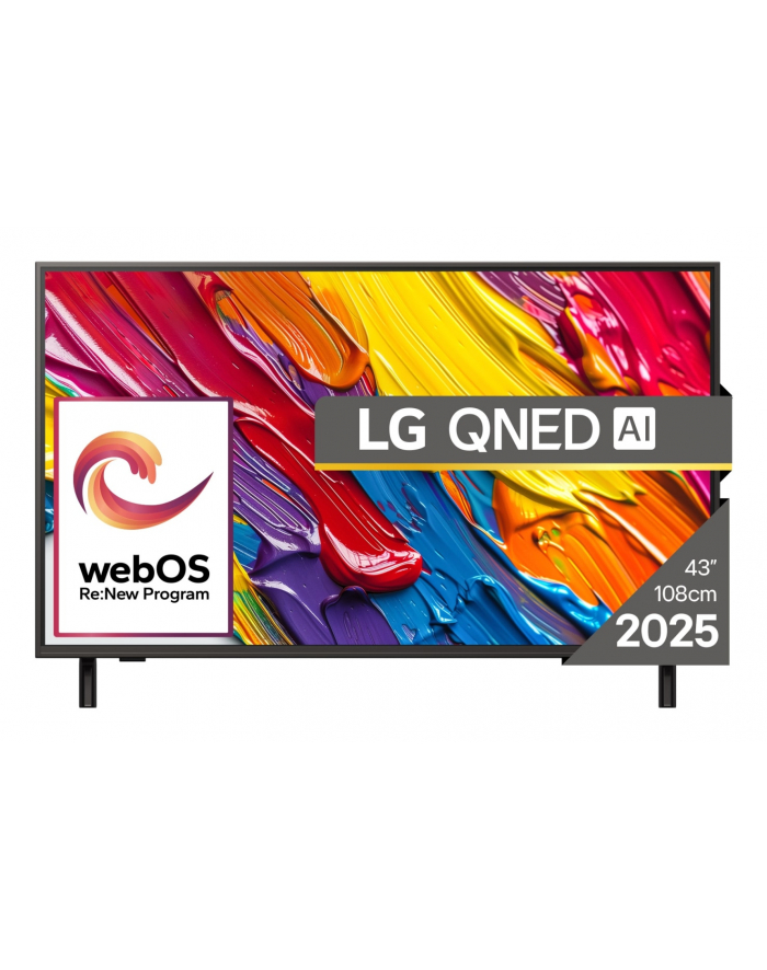 LG 43QNED84A3C 43'' QNED 4K webOS 60Hz Dolby Atmos 2025 43'' | QNED | 4K UHD | DVB-T2/T/C/S2/S | SmartTV | webOS | WIFI | Bluetooth | 3xHDMI | 2xUSB | 60Hz główny