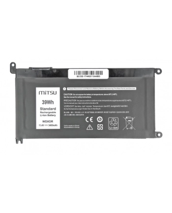 mitsu Bateria do Dell Vostro 14 (5468), Inspiron 15 (5568) 3400mAh (39 Wh) 11.4 Volt