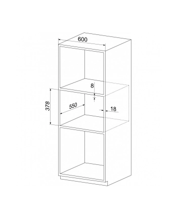 Kuchnia mikrofalowa do zabudowy MPM-25-KMI-01