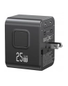 usams Ładowarka Travel Adapter 25W US/AU/EU/UK 2xUSB-C czarny 4w1 - nr 3