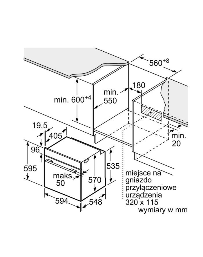 bosch Piekarnik HBA372EB4  czarny AirFry główny