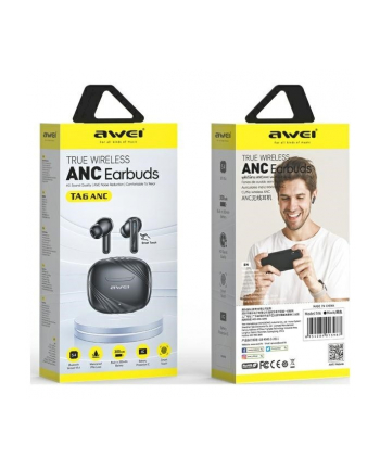 awei Słuchawki bluetooth 5.3 TA6 ANC czarne TWS nr 1