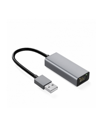 ibox Adapter aluminiowy RJ45 USB-C 10/100/1000